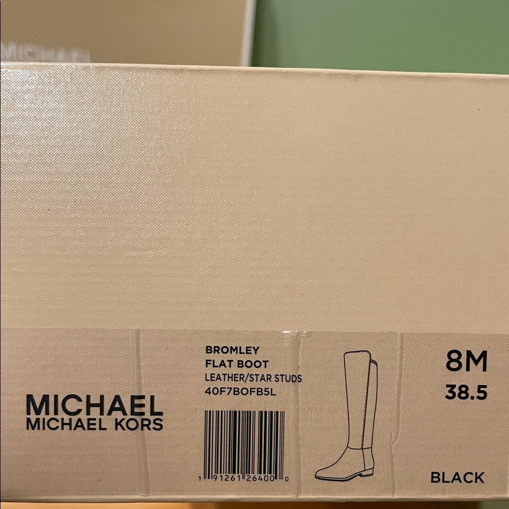 Michael Kors Black Boots with Star Accents - Picture 8 of 8